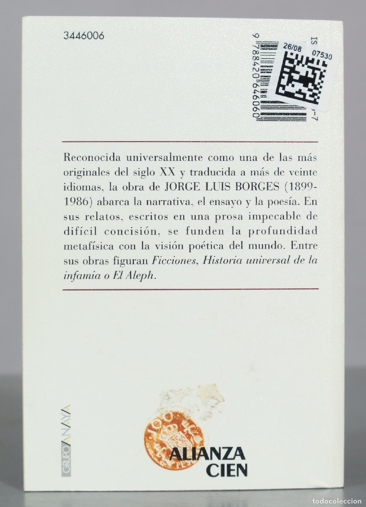 Libros de segunda mano: Artificios - Jorge Luis Borges - Alianza Cien - Foto 2