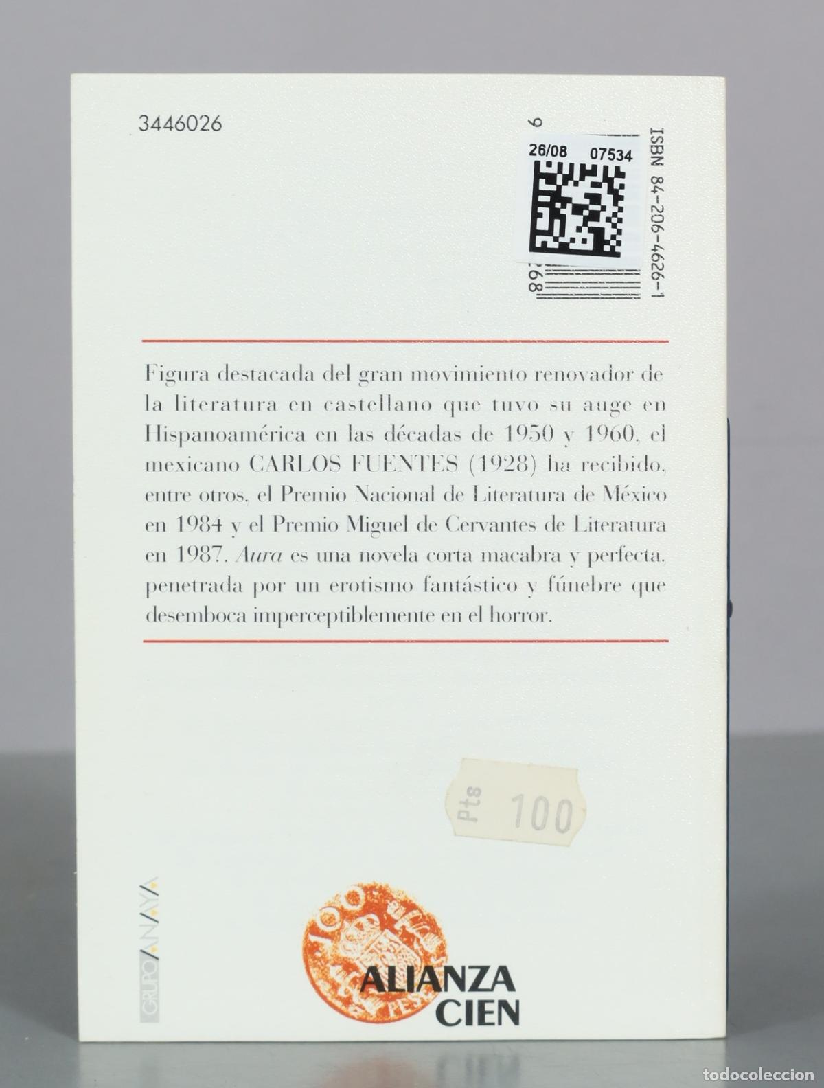 Libros de segunda mano: Aura - Carlos Fuentes - Alianza Cien - Foto 2