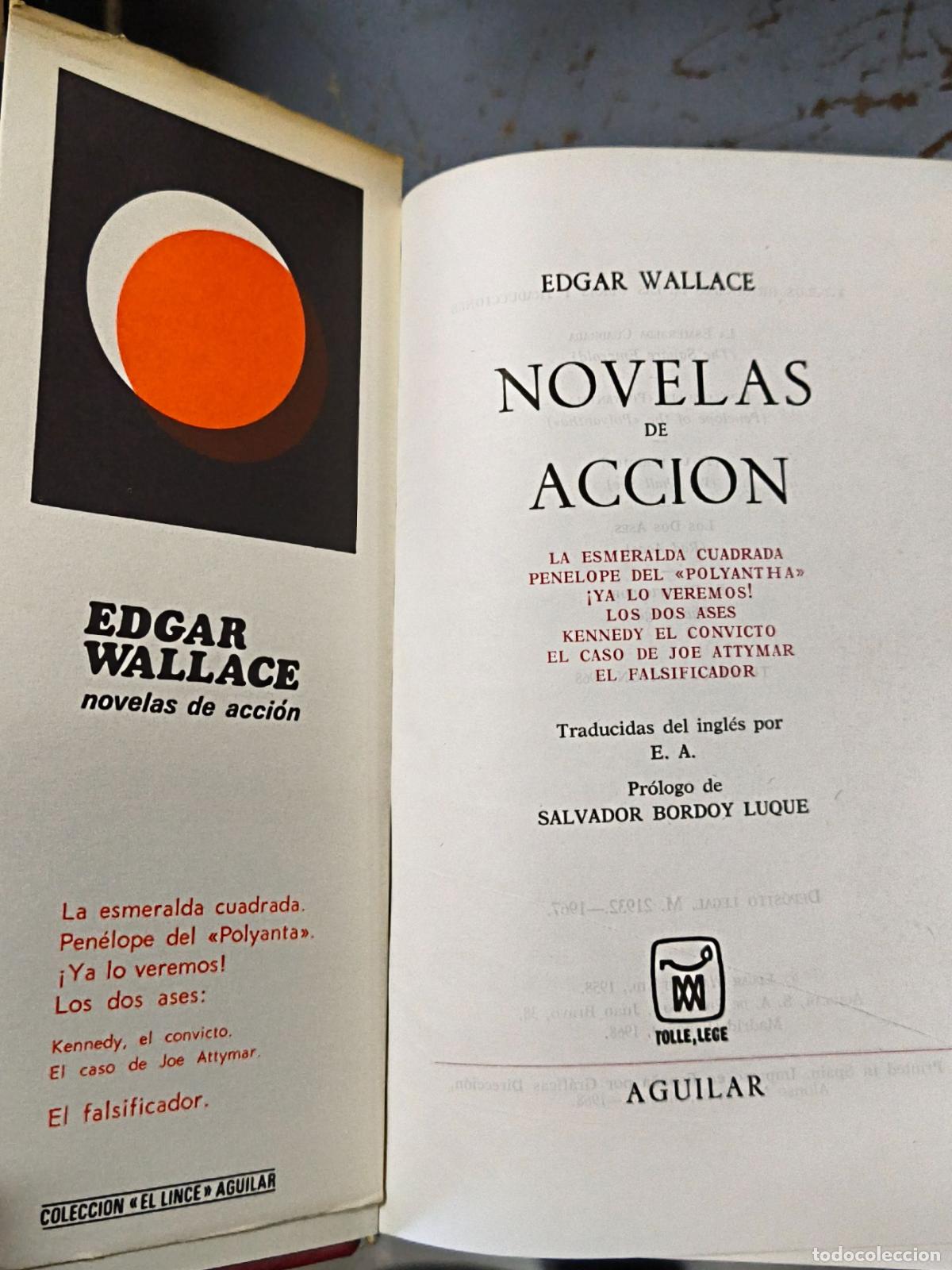 Libros de segunda mano: Novelas de acci&oacute;n - Edgar Wallace - Aguilar 1968 - Foto 2