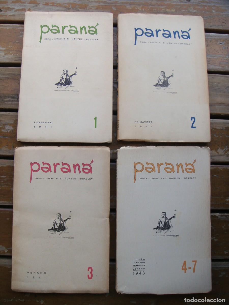 Libros de segunda mano: Revista. PARANA. N&deg; 1 al 7. Colecci&oacute;n completa. JuanL. Ortiz Leonidas Gambartes Pablo Picasso,