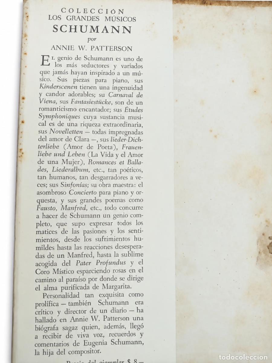 Libros de segunda mano: ANNIE W. PATTERSON &ndash; SCHUMANN &ndash; EDITORIAL SCHAPIRE &ndash; LM - Foto 3