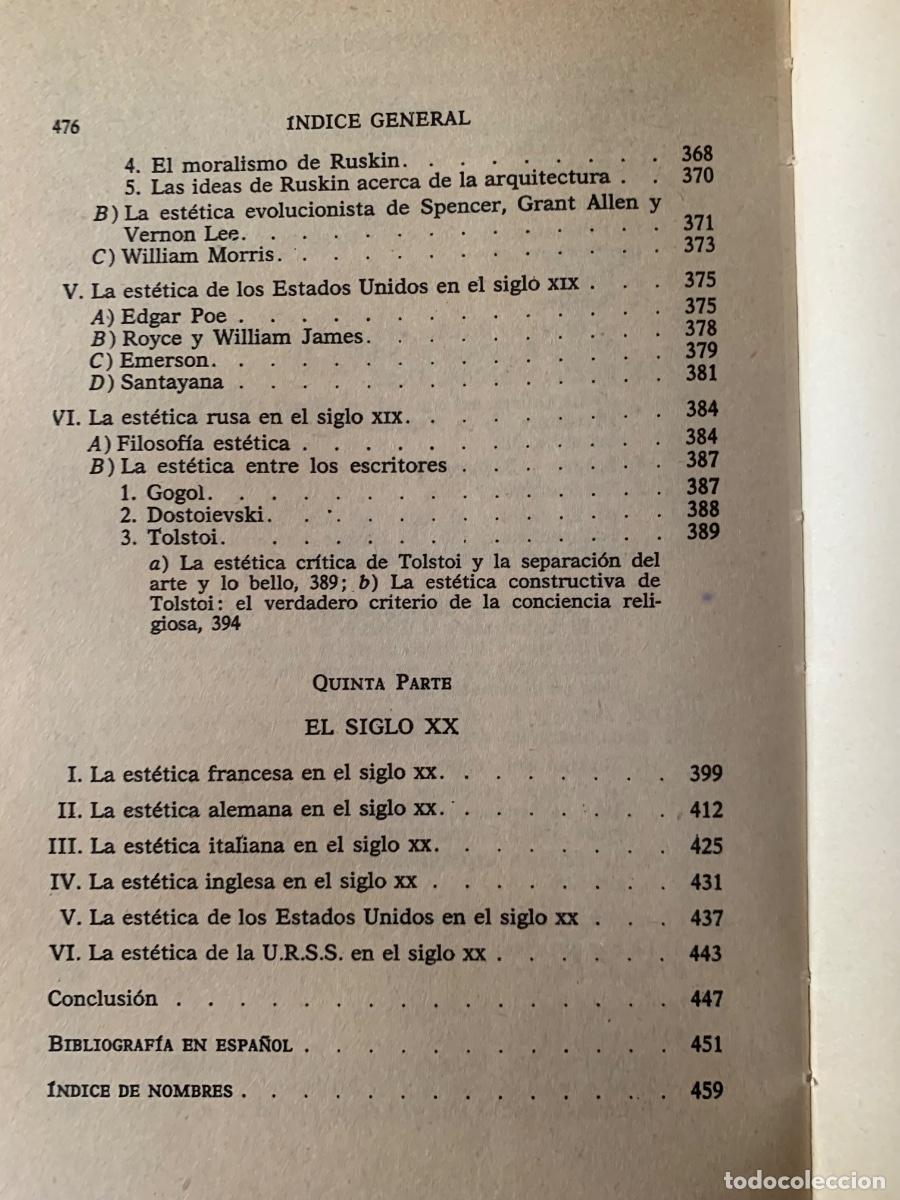 Libros de segunda mano: Historia de la Est&eacute;tica (Bols 17) - Foto 6