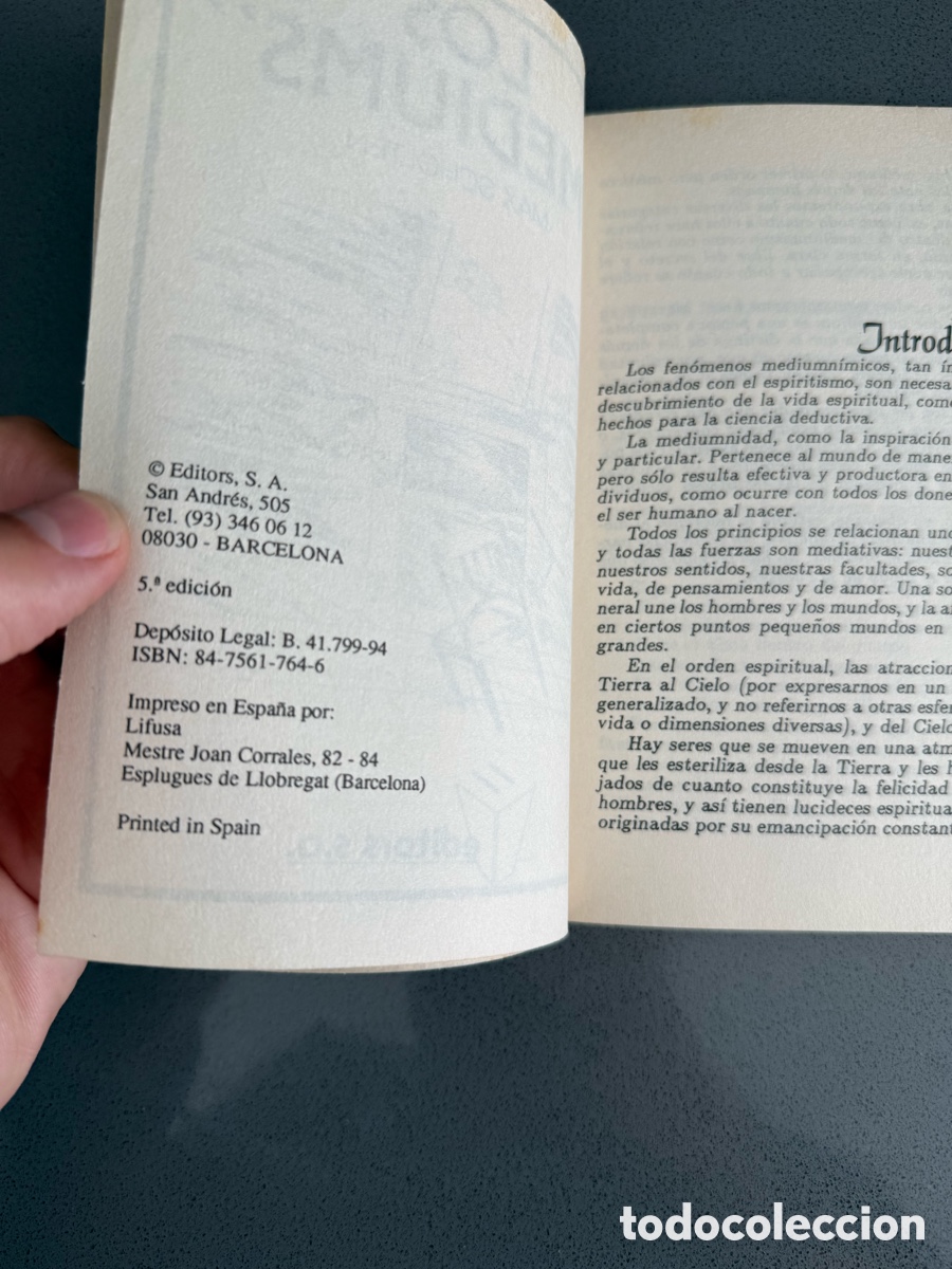 Libros de segunda mano: LOS MEDIUMS - MAX SCHOLTEN - EDITORS S.A. - ESP&Iacute;RITUS - ESPIRITISMO - Foto 5
