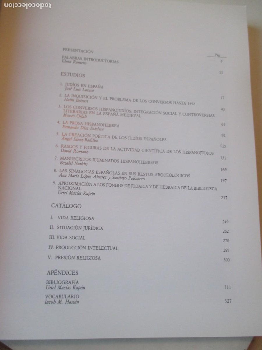 Libros de segunda mano: La vida judia en Sefarad W41951 - Foto 5