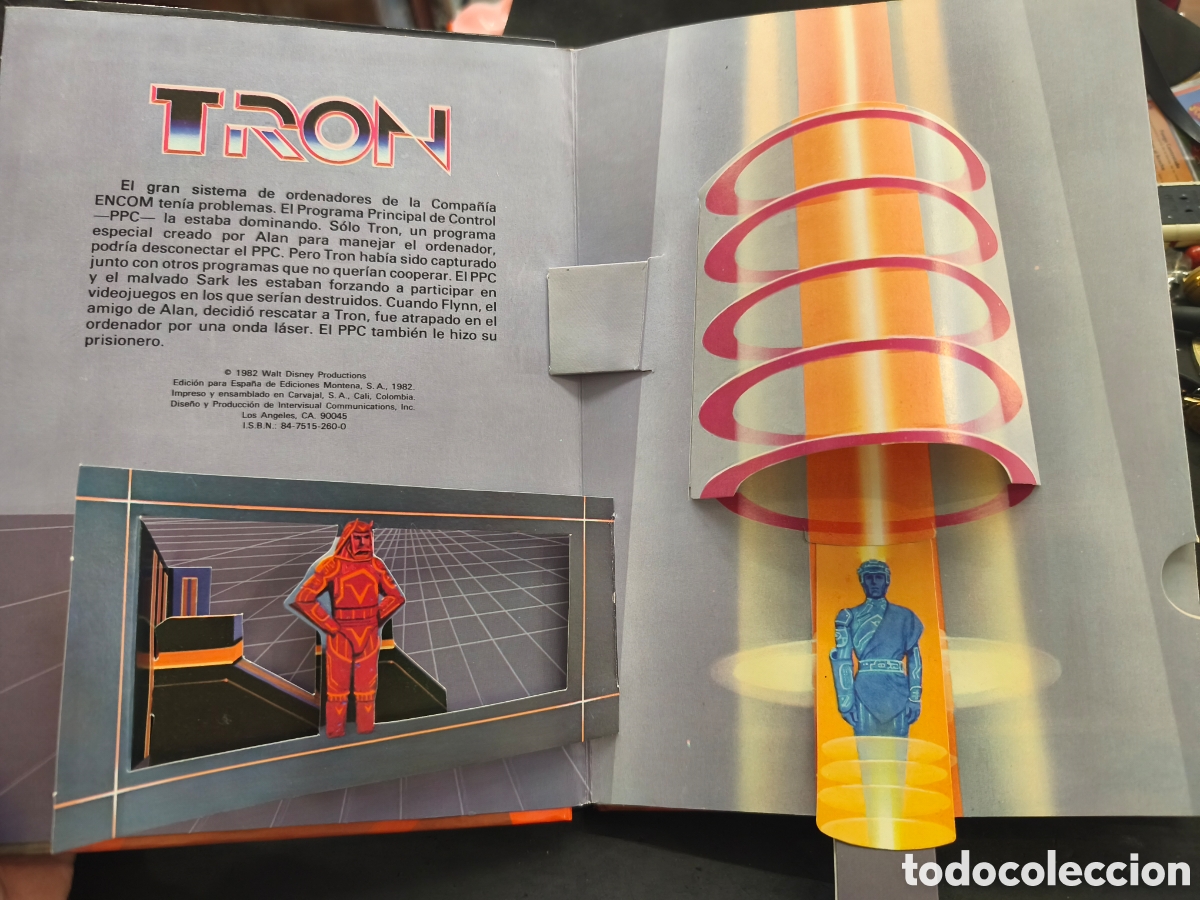 Libros de segunda mano: Libro pop Hop, Tron, Disney, 1982 - Foto 3