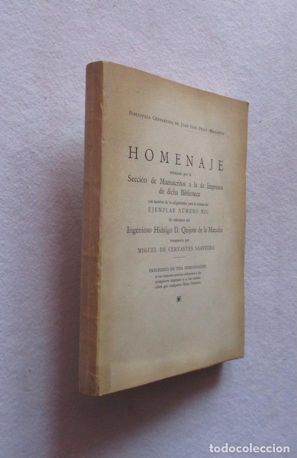 Second hand books: HOMENAJE CON MOTIVO DE LA ADQUISICION DEL EJEMPLAR NUMERO MIL DE DON QUIJOTE DE LA MANCHA