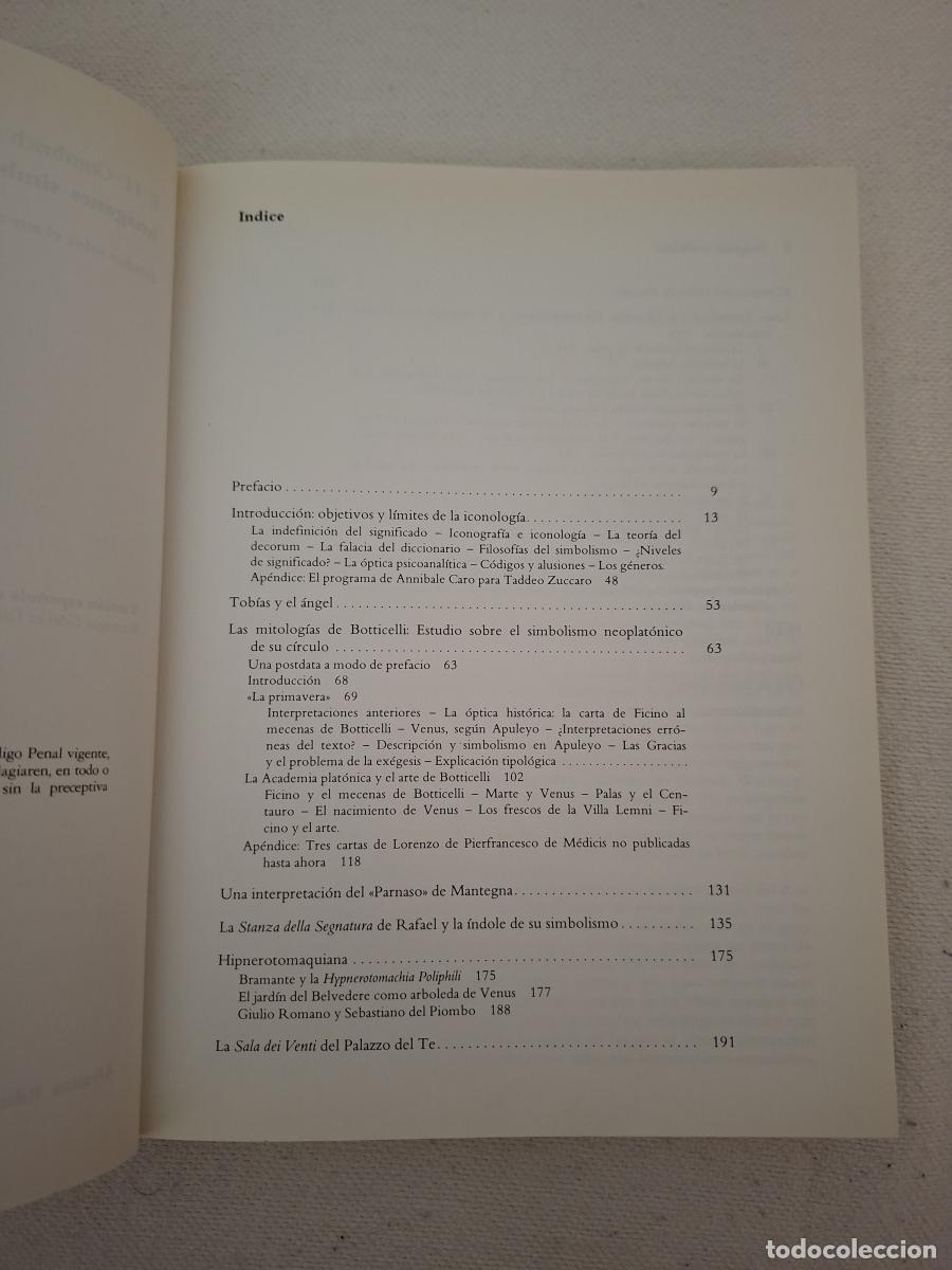 Libros de segunda mano: Im&aacute;genes simb&oacute;licas - Gombrich, Ernst H. - Foto 3