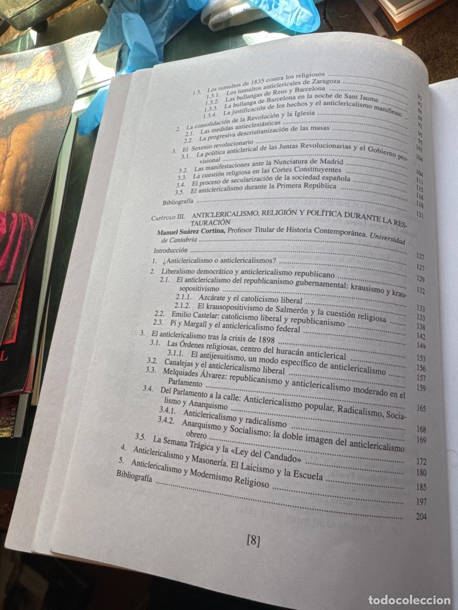 Libros de segunda mano: El anticlericalismo en la Espa&ntilde;a contempor&aacute;nea - Foto 4