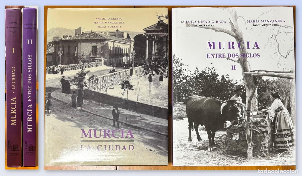Second hand books: MURCIA ENTRE DOS SIGLOS- OBRA COMPLETA 2 TOMOS- MEMORIA COLECTIVA- 1996