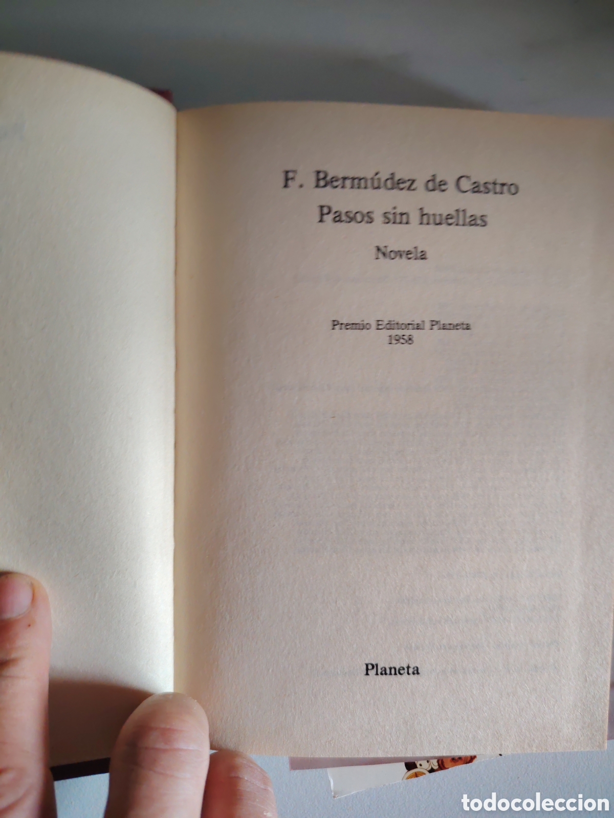 Libros de segunda mano: Premio planeta 1958, Pasos sin Huellas - Foto 2