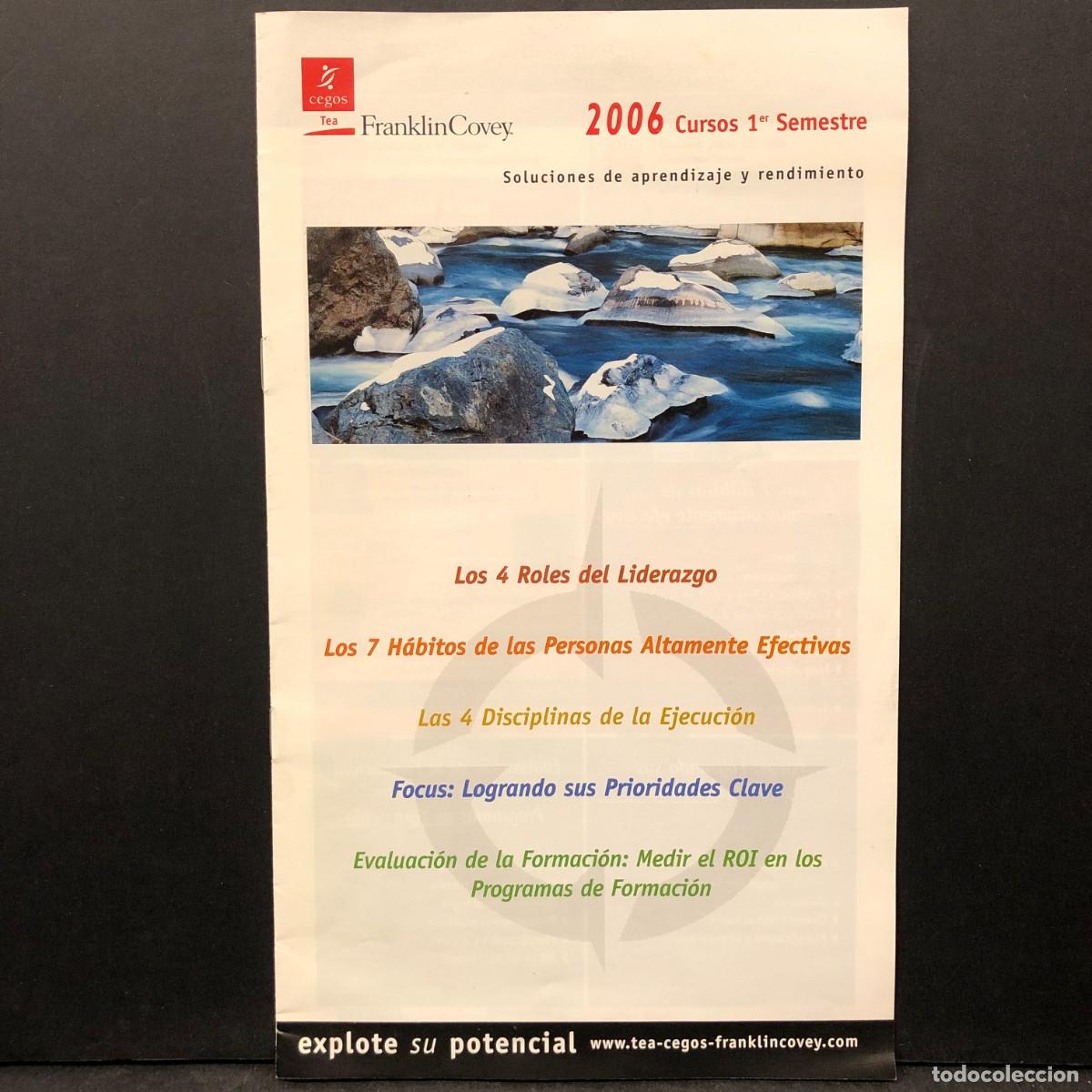 Libros de segunda mano: FRANKLIN COVEY - 2006 CURSOS 1&ordm; SEMESTRE - LOS 4 ROLES DEL LIDERAZGO / 1927
