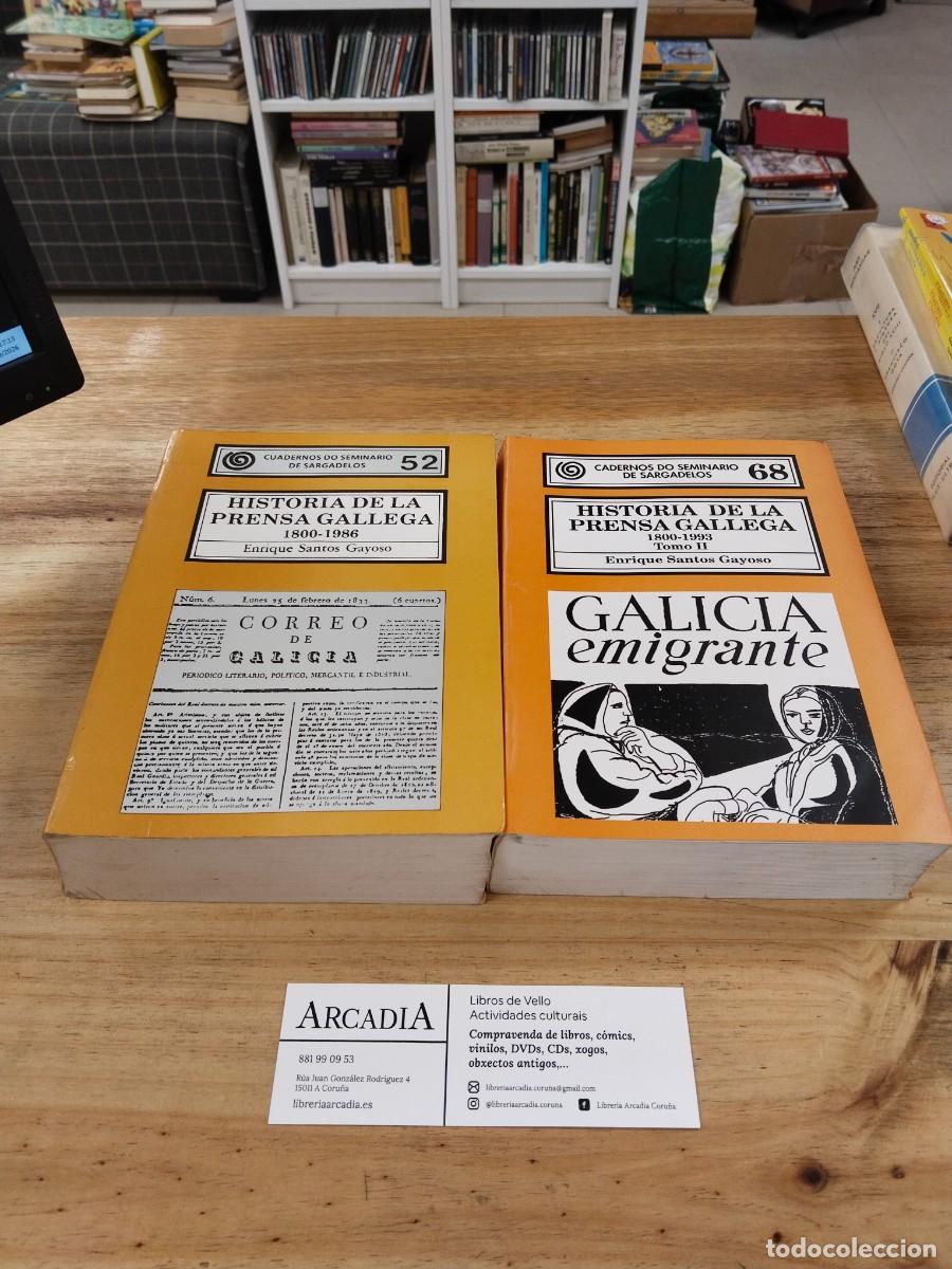 Libros de segunda mano: Historia de la Prensa Gallega. Tomo I 1800-1986. Tomo II 1800-1993 - Enrique Santos Gayoso