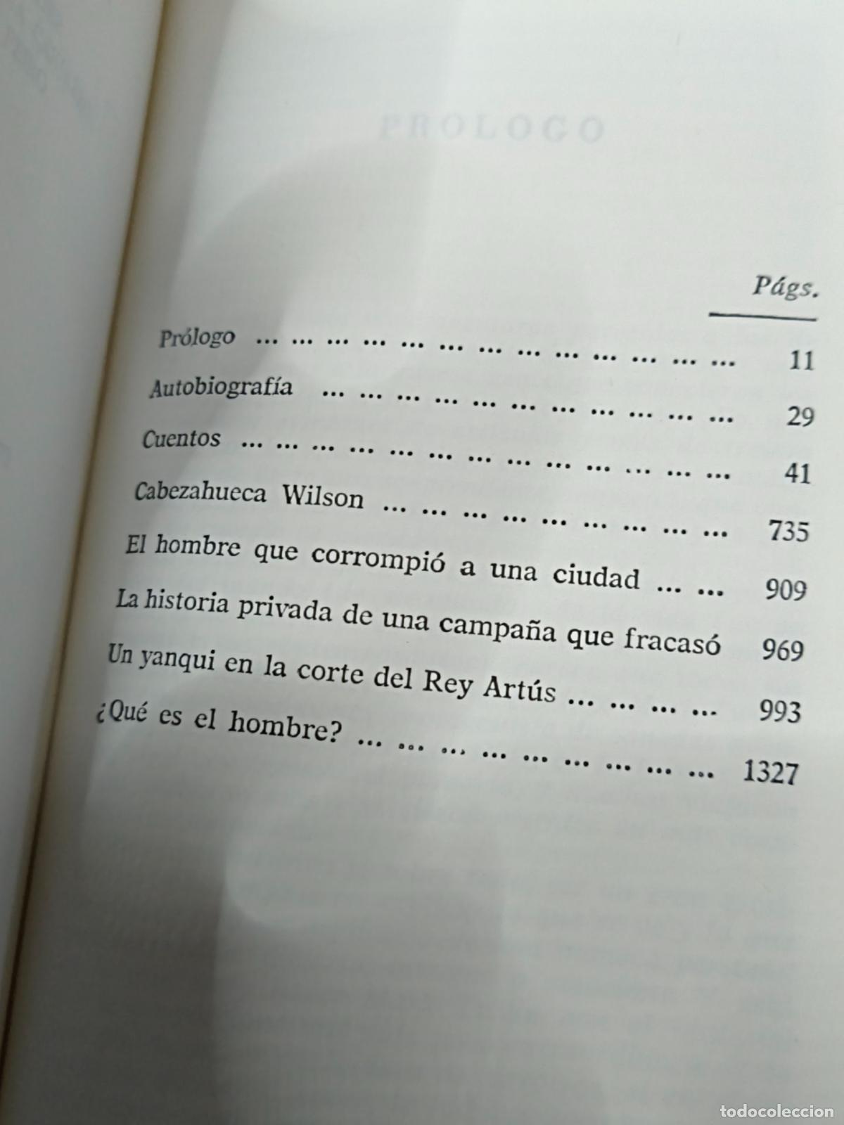 Libros de segunda mano: Obras de Mark Twain - Plaza & Jan&eacute;s 1970 - Foto 2