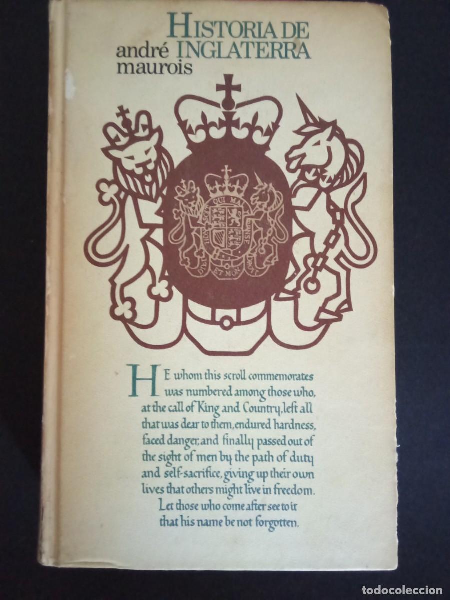 Libros de segunda mano: ANDR&Eacute; MAUROIS.- Historia de Inglaterra. C&iacute;rculo de Lectores (1970). Traducci&oacute;n de Mar&iacute;a Luz Morales.