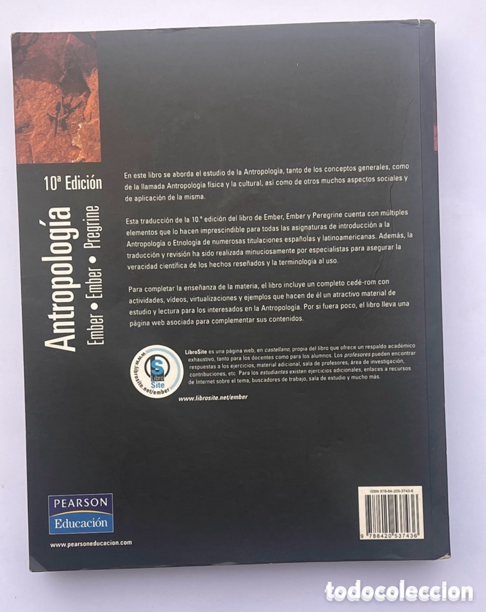 Libros de segunda mano: Libro &ldquo;Antropolog&iacute;a&rdquo; &ndash; 10&ordf; Edici&oacute;n &ndash; Editorial Pearson incluye CD - Foto 3