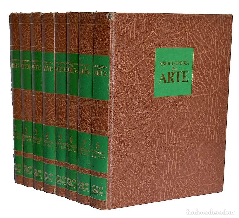 Libros de segunda mano: Enciclopedia del arte. Diccionario. 8 tomos