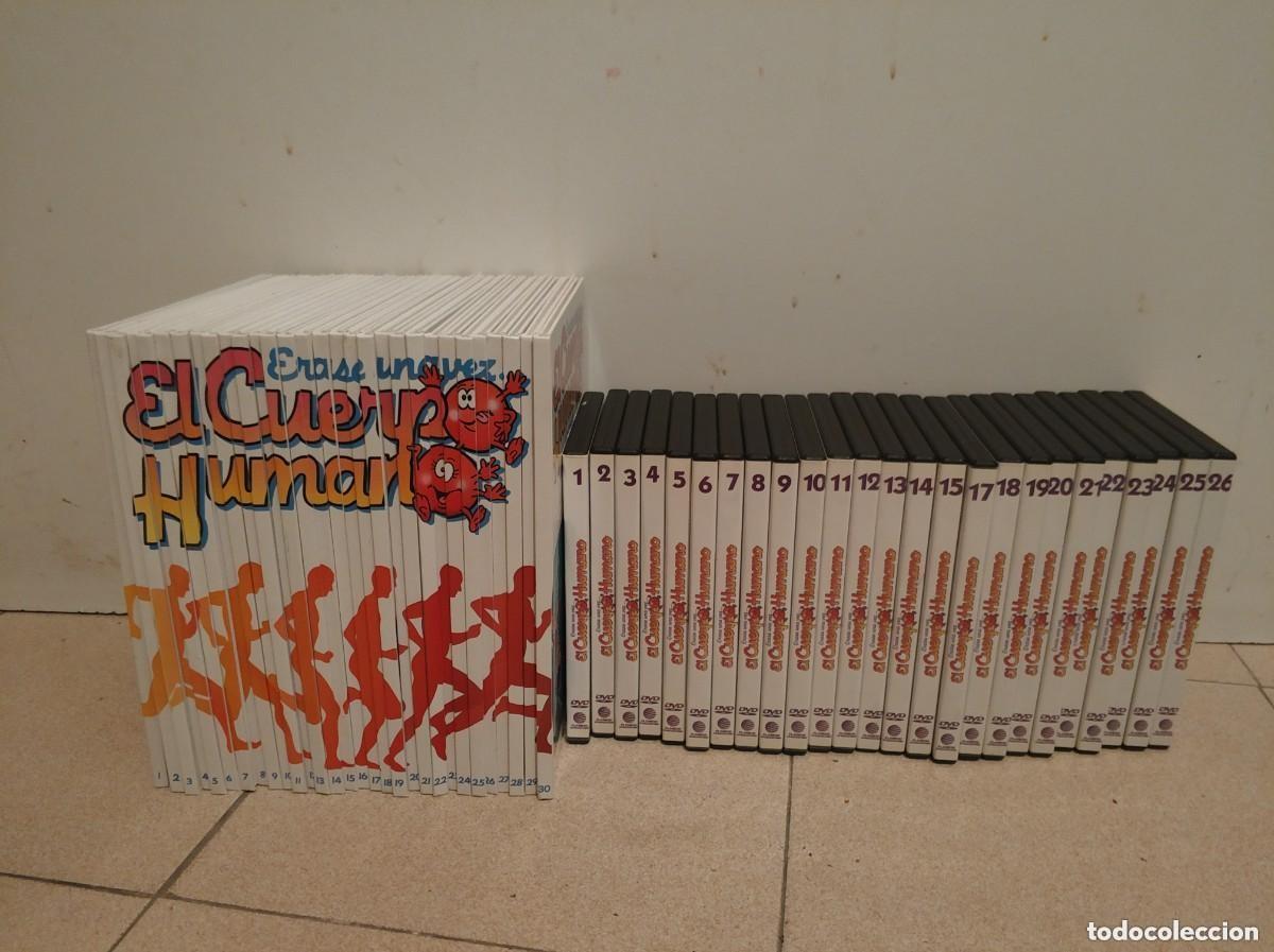 Libros de segunda mano: Enciclopedia Erase una vez El Cuerpo Humano - 30 tomos + 26 DVDs - sin uso