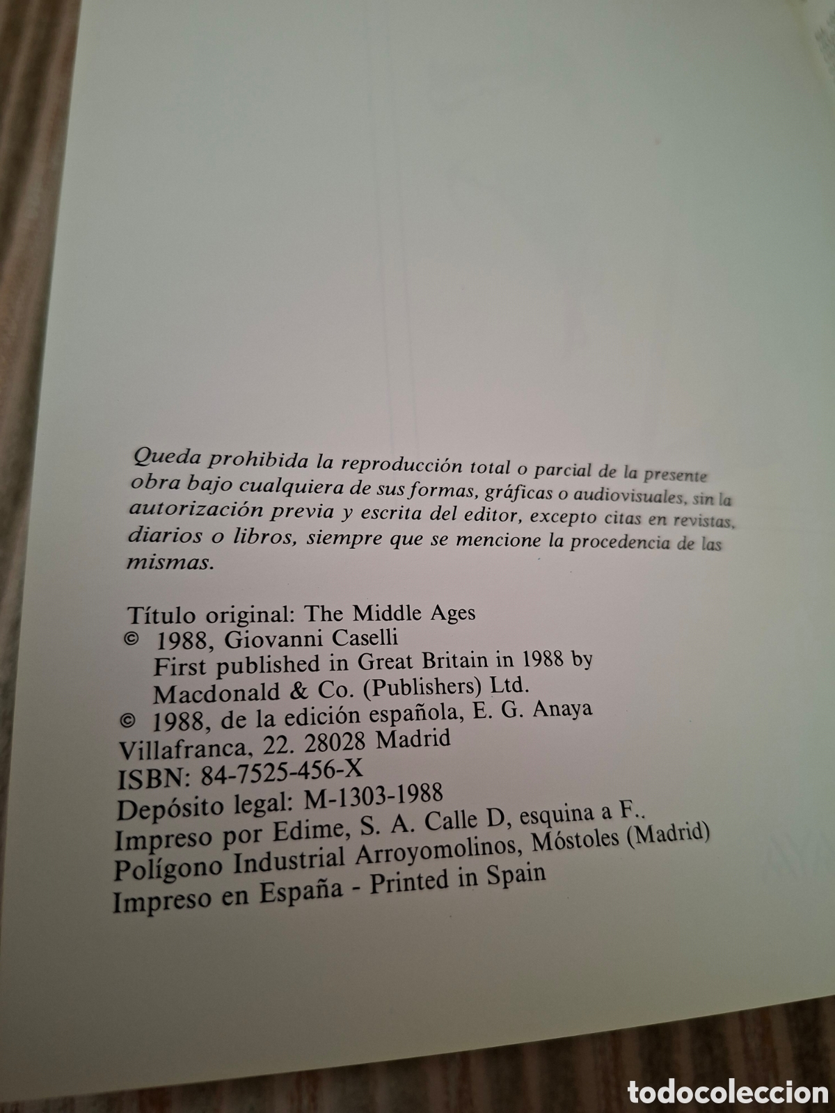 Libros de segunda mano: LA EDAD MEDIA, Giovanni Caselli (ANAYA) - Foto 3