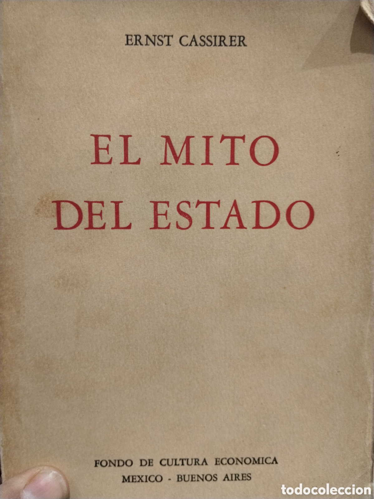 Libros de segunda mano: Ernst Cassirer. El mito del estado - Foto 1