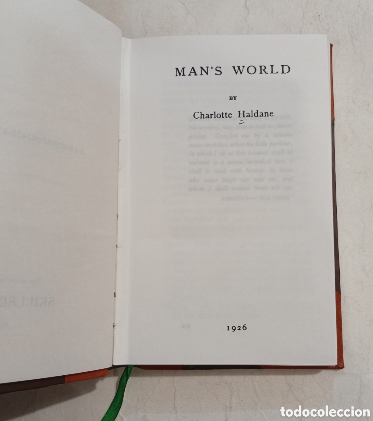 Libros de segunda mano: Mans World Charlotte Haldane edici&oacute;n facs&iacute;mil - Foto 3