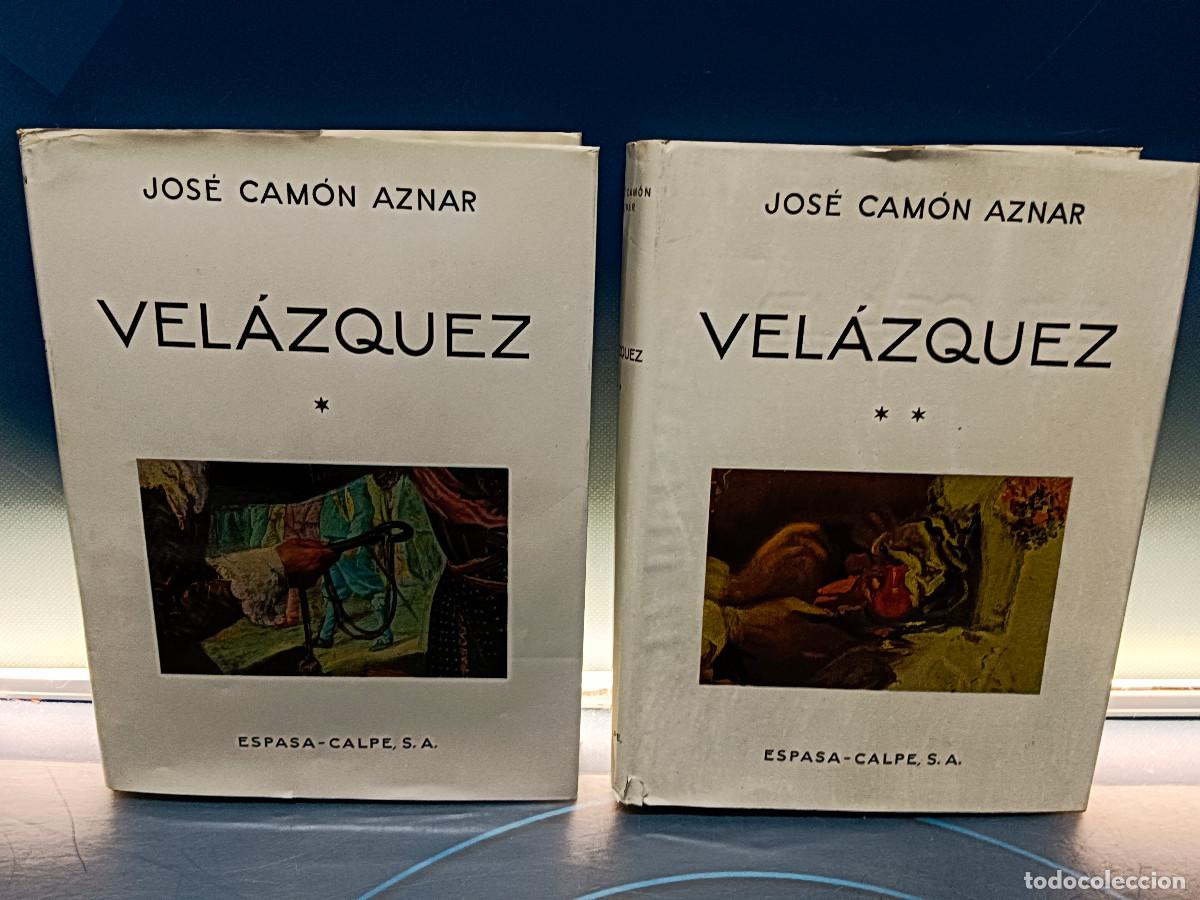 Libros de segunda mano: Dos tomos, Vel&aacute;zquez Jos&eacute; Cam&oacute;n Aznar Tomos I y II - Foto 1