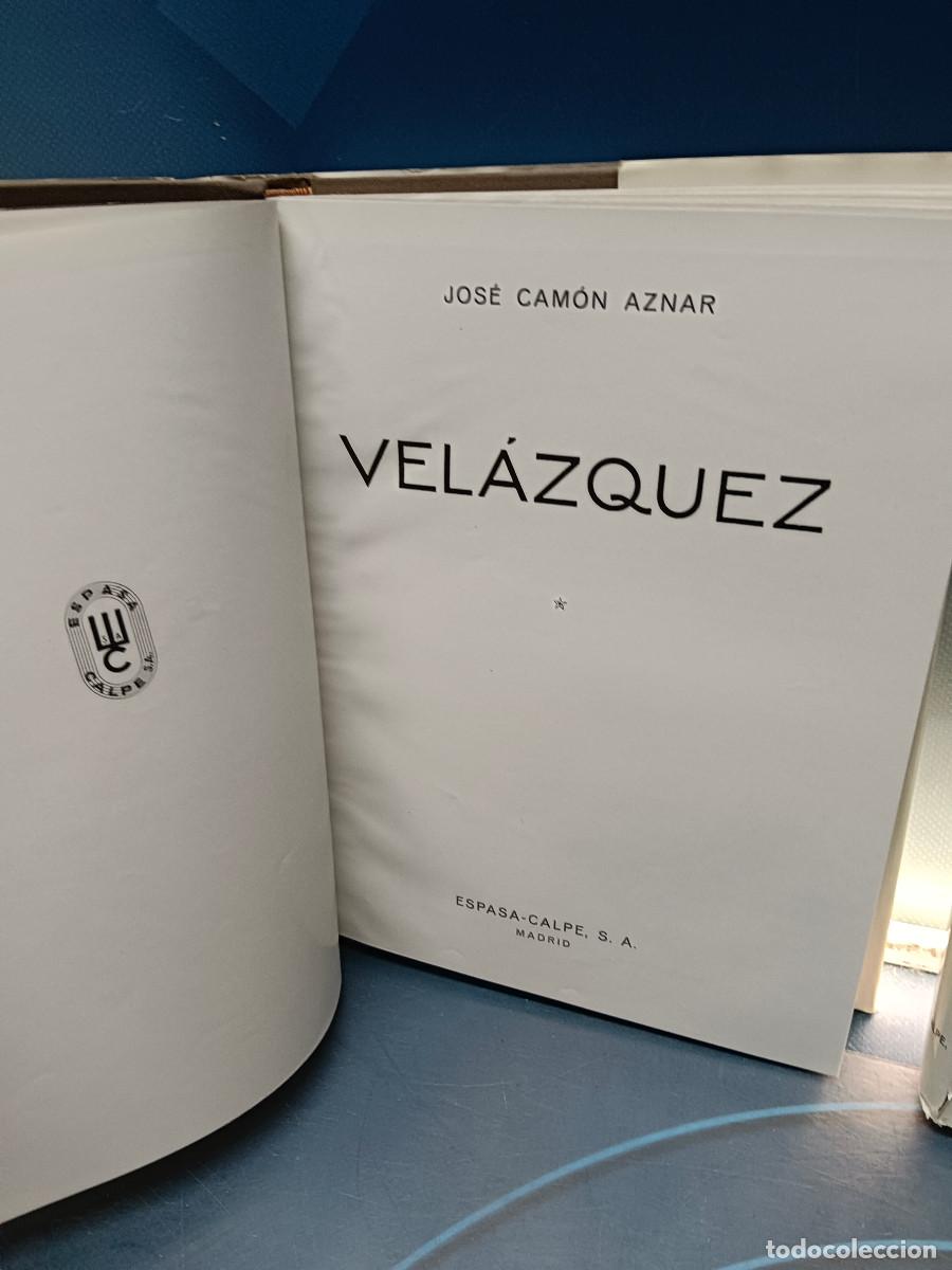 Libros de segunda mano: Dos tomos, Vel&aacute;zquez Jos&eacute; Cam&oacute;n Aznar Tomos I y II - Foto 6