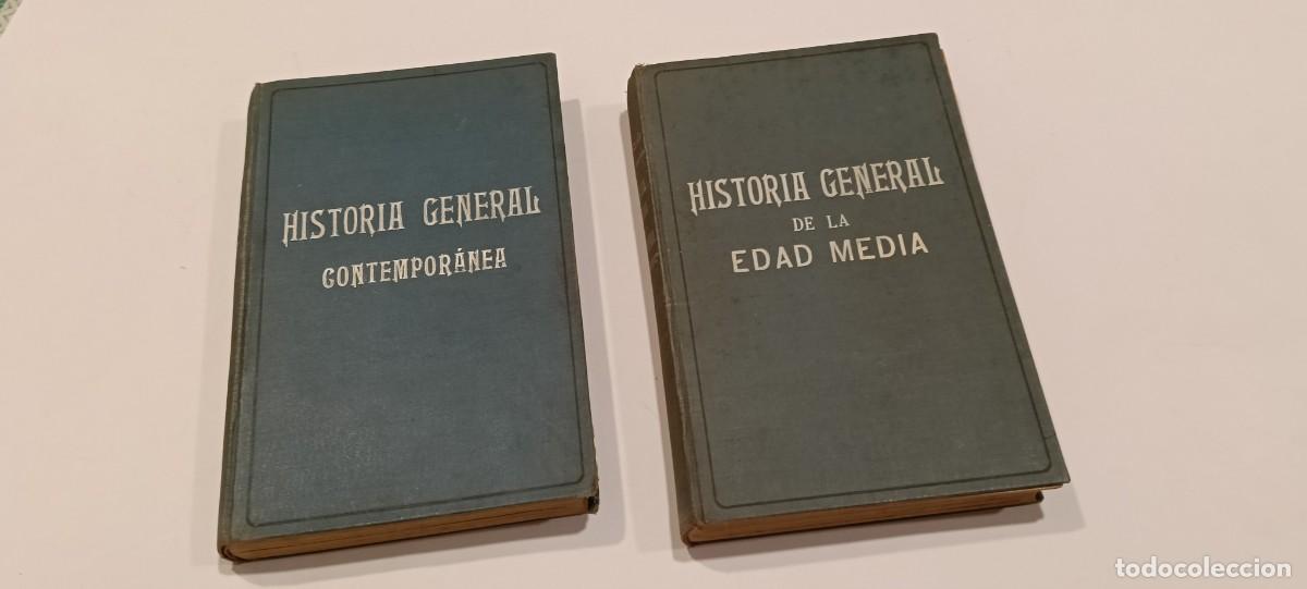 Libros de segunda mano: Lote 2 Libros &rdquo;Historia General: Edad Media y Contempor&aacute;nea&rdquo; (1929) - E. Garc&iacute;a Barbar&iacute;n
