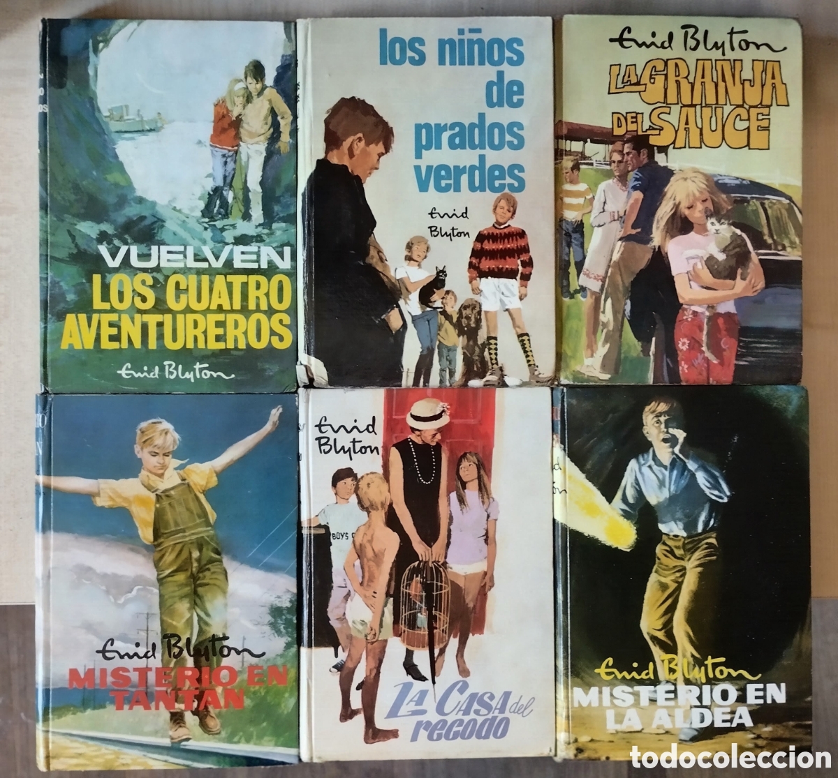 Libros de segunda mano: 6 LIBROS ANTIGUOS de ENID BLYTON en NORMAL ESTADO con se&ntilde;ales de uso y del paso del tiempo normales