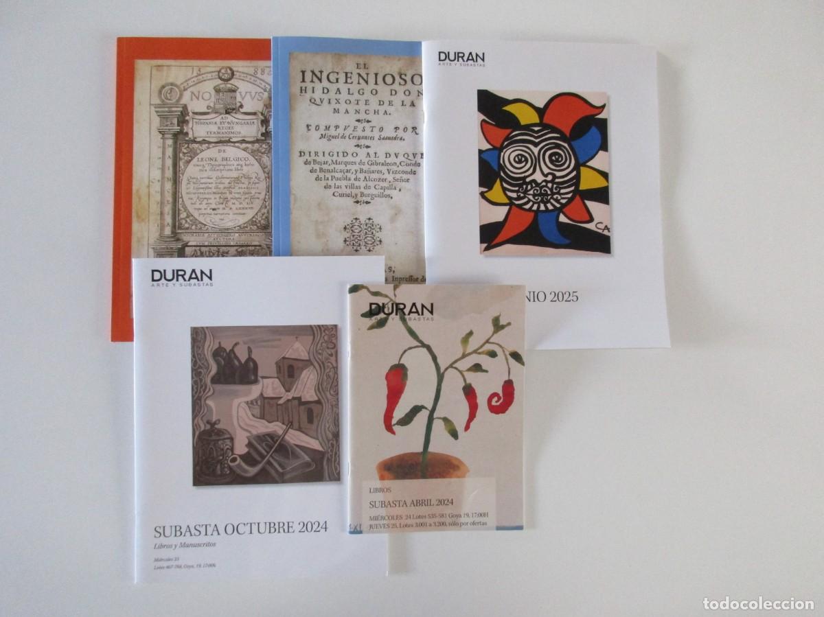 Libros de segunda mano: LOTE 5 CAT&Aacute;LOGOS LIBROS ANTIGUOS Y MANUSCRITOS - EL REMATE - DURAN SUBASTAS - A&Ntilde;OS 2024 Y 2025