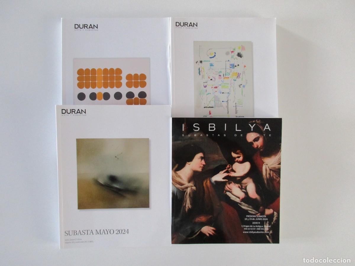 Libros de segunda mano: LOTE 4 CAT&Aacute;LOGOS DURAN + ISBILIYA - ARTE - JOYAS - LIBROS - A&Ntilde;O 2024
