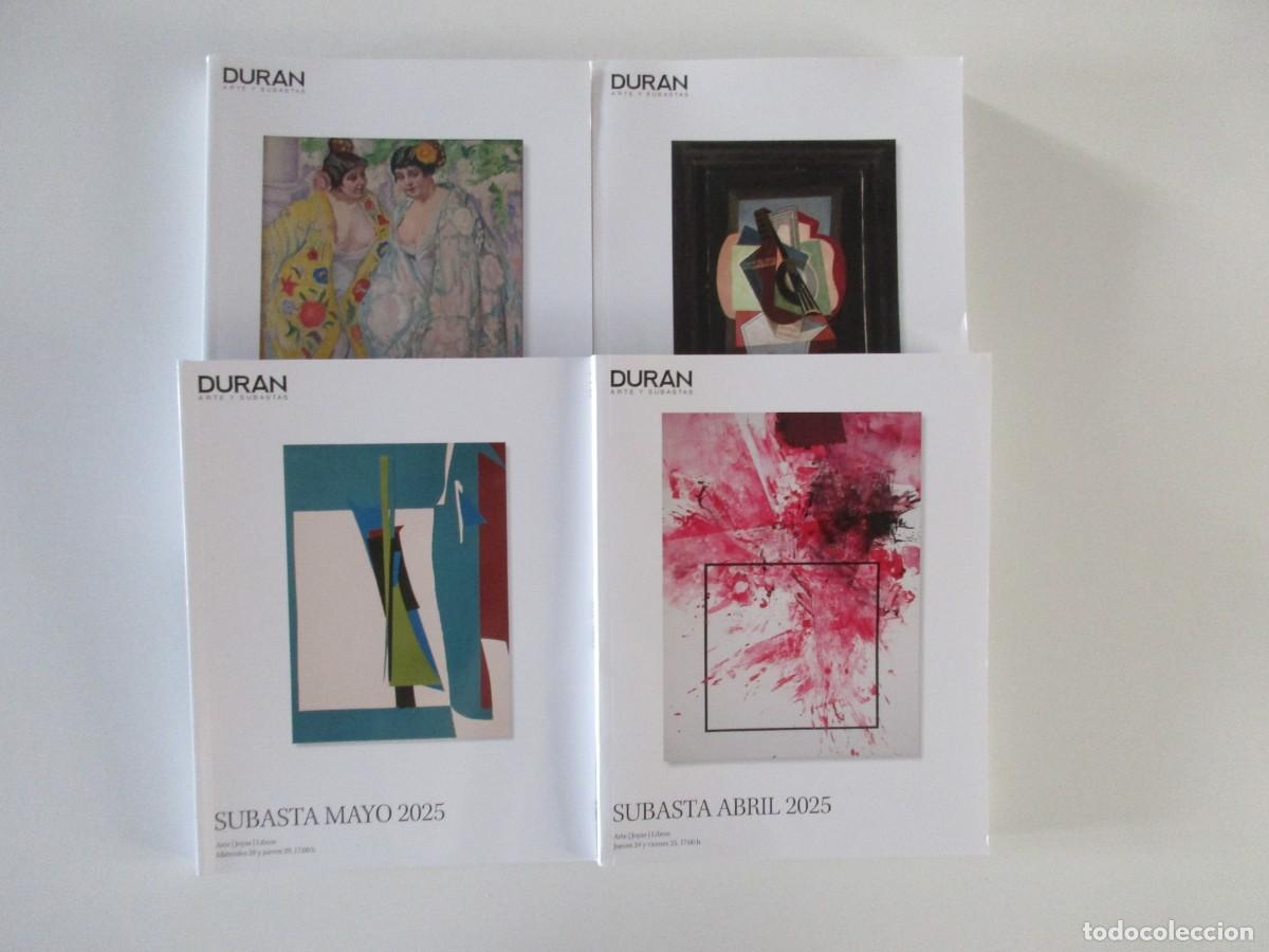 Libros de segunda mano: LOTE 4 CAT&Aacute;LOGOS SUBASTAS DUR&Aacute;N - ARTE - JOYAS - LIBROS - 2025