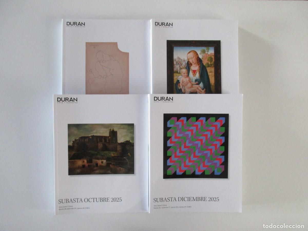 Libros de segunda mano: LOTE 4 CAT&Aacute;LOGOS SUBASTAS DUR&Aacute;N - ARTE - JOYAS - LIBROS - 2025