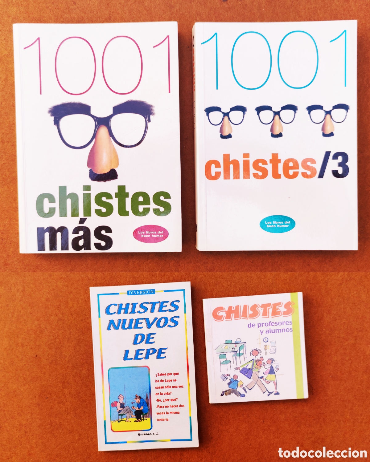 Libros de segunda mano: 4 libros Chistes - Ed. Terapias Verdes y Edicomunicacion