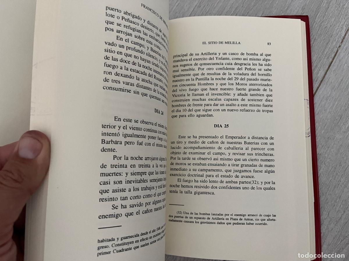 Libros de segunda mano: EL SITIO DE MELILLA (1774-1775). F. DE MIRANDA. ED. ALGAZARA. - Foto 5