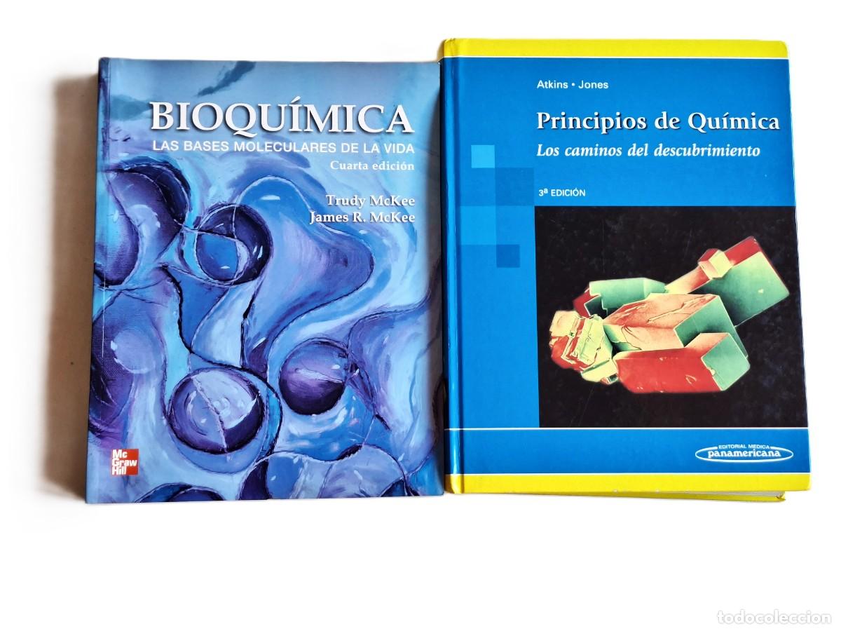 Libri di seconda mano: LOTE DE 2 LIBROS PRINCIPIOS DE QUIMICA Y BIOQUIMICA 29X22,27X21 CM