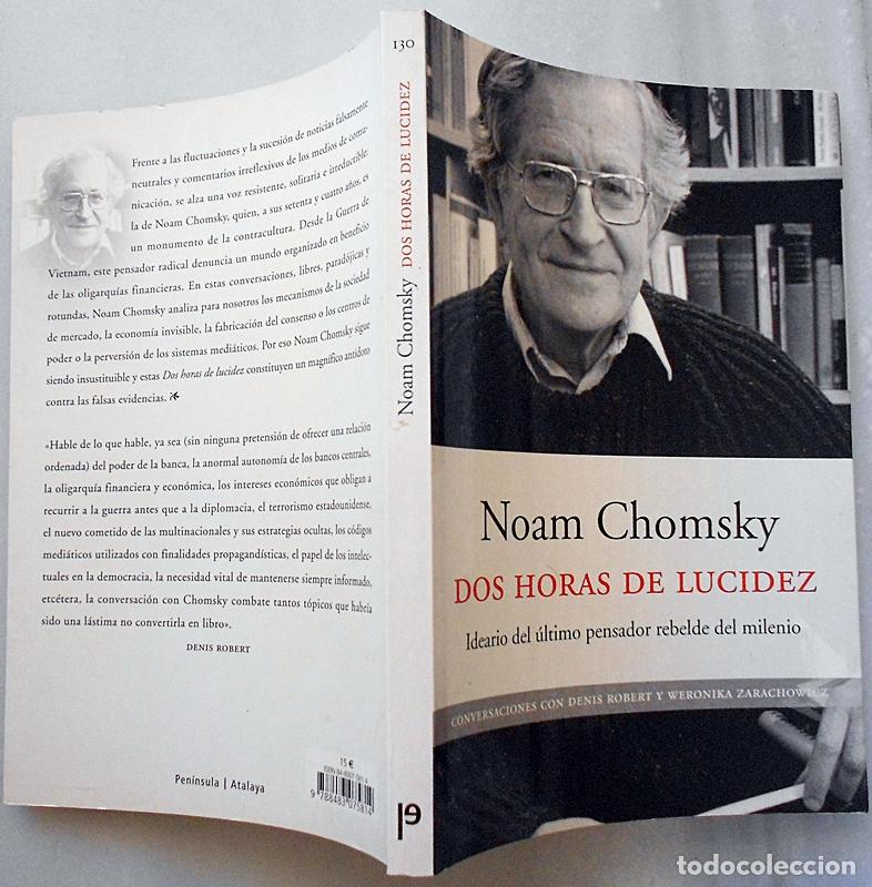 Libros de segunda mano: Dos horas de lucidez - Noam Chomsky - Pen&iacute;nsula (2003) - Foto 3