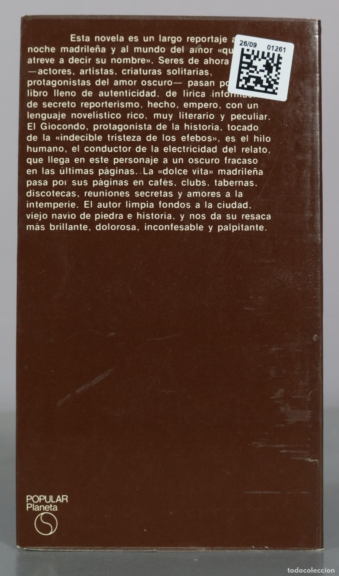 Libros de segunda mano: El Giocondo - Francisco Umbral - Popular Planeta - Foto 2