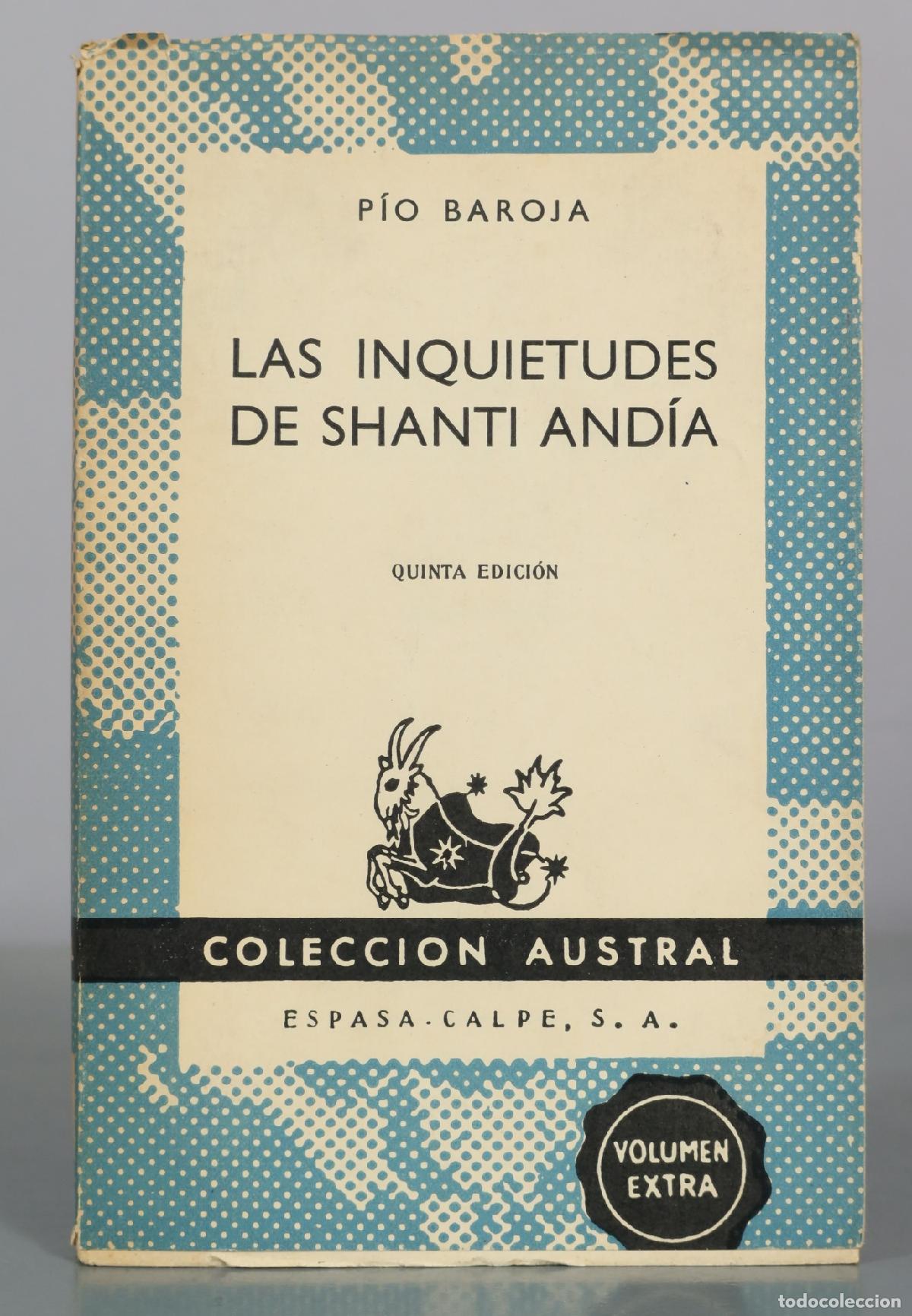 Libros de segunda mano: Las inquietudes de Shanti And&iacute;a - P&iacute;o Baroja - Quinta edici&oacute;n - Espasa-Calpe