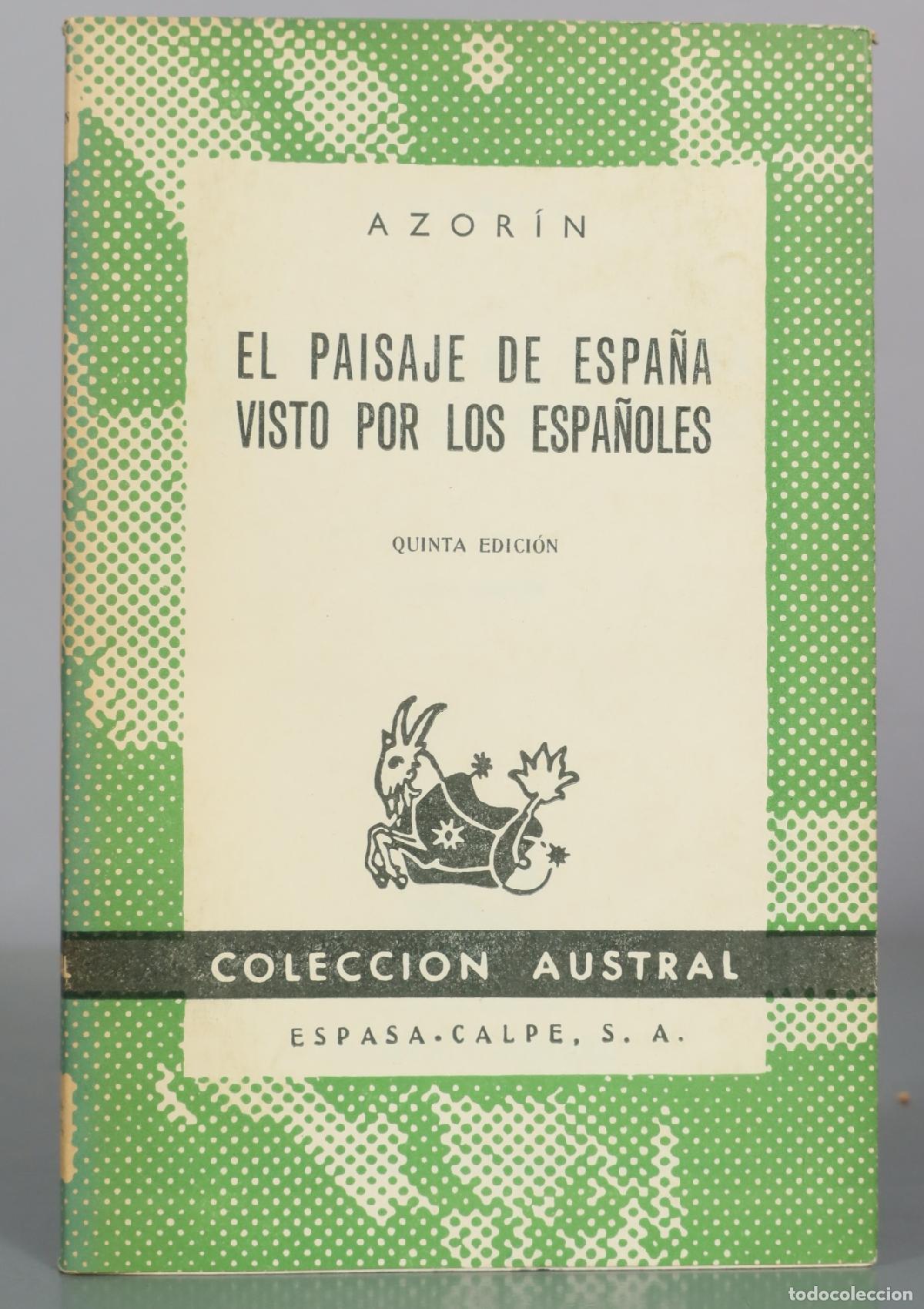 Libros de segunda mano: El paisaje de Espa&ntilde;a visto por los espa&ntilde;oles - Azor&iacute;n - Quinta edici&oacute;n - Espasa Calpe