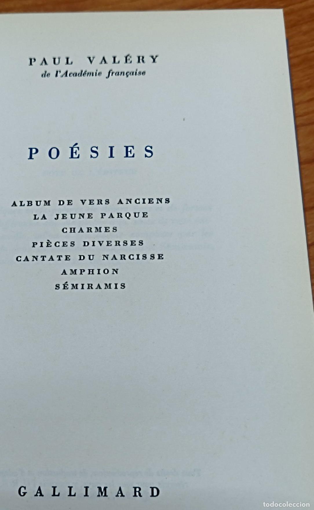 Libros de segunda mano: Po&eacute;sies - Paul Val&eacute;ry - Gallimard - Foto 2