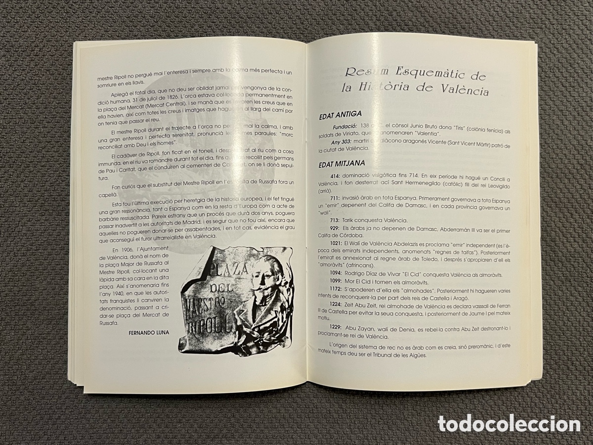 Libros de segunda mano: FALLA PL. MERCAT DE RUSSAFA LLIBRET ANY 2001, Env&iacute;o Certificado 7&euro; - Foto 4