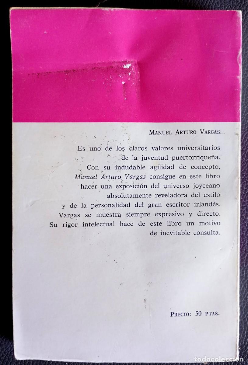 Libros de segunda mano: Manuel Arturo Vargas . James Joyce - Foto 2