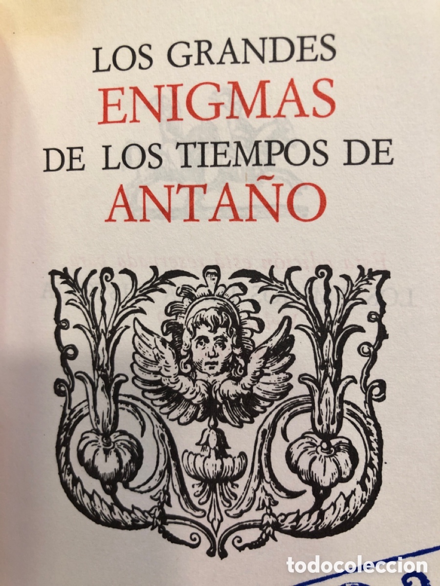 Libri di seconda mano: Bernard Michal. Los grandes enigmas hist&oacute;ricos de anta&ntilde;o