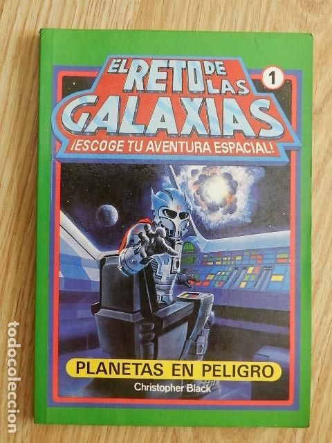 Libros de segunda mano: El reto de las galaxias 1 Planetas en peligro Christopher Black Escoge tu aventura espacial Susaeta