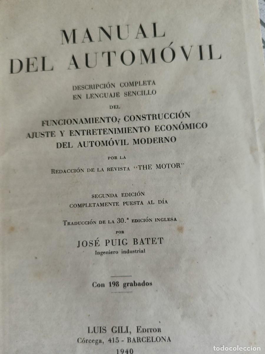Libros de segunda mano: Manual del autom&oacute;vil Editors - Foto 5