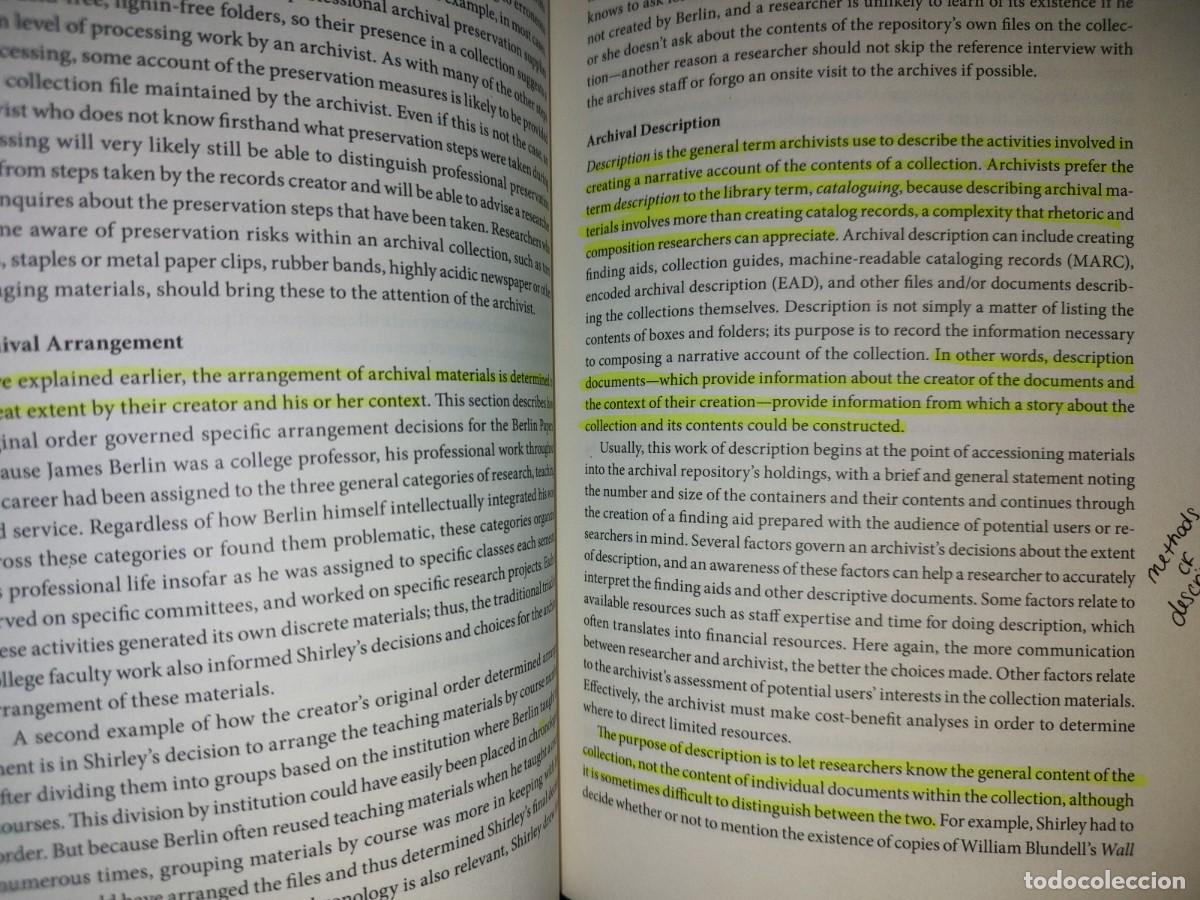 Libros de segunda mano: 219- Working In The Archives. Practical Research Methods For Rhetoric And Composition - Foto 10