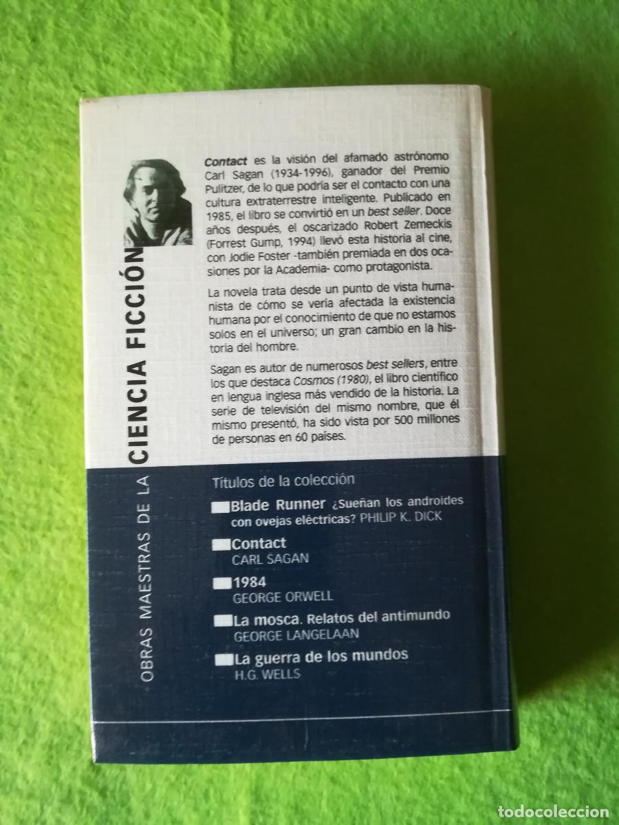 Libros de segunda mano: Contact Carl Sagan planeta 2001 - Foto 2
