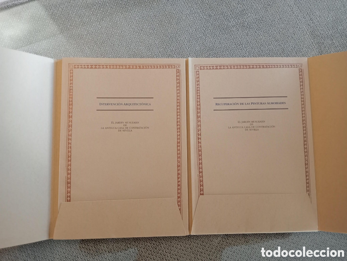Libros de segunda mano: EL JARD&Iacute;N MUSULMAN DE LA ANTIGUA CASA DE LA CONTRATACI&Oacute;N DE SEVILLA. 2 vols