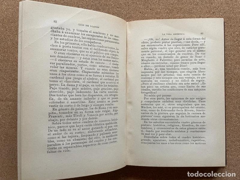 Libros de segunda mano: La Vida Art&iacute;stica (1892) - Luis de Llanos - Foto 5