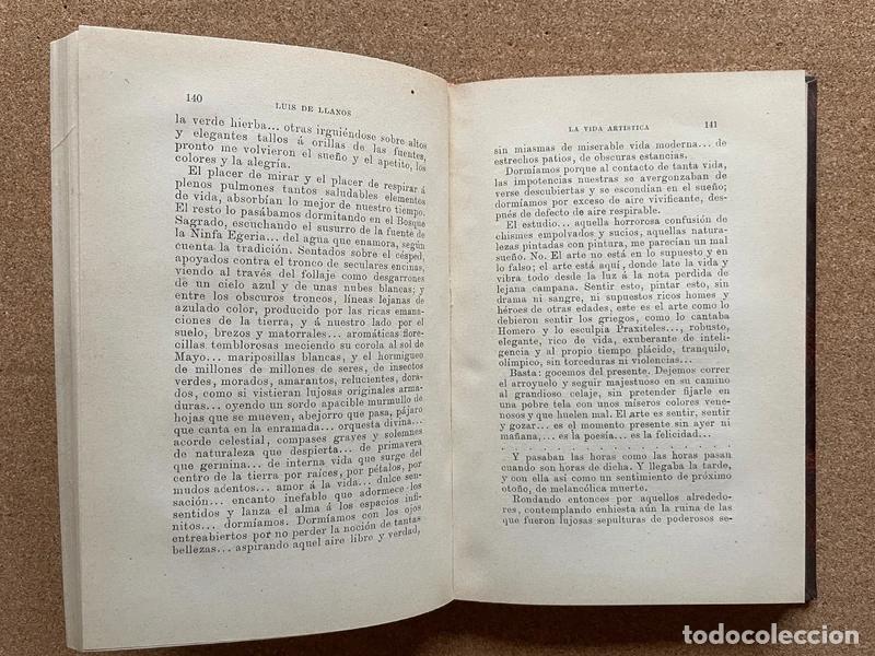 Libros de segunda mano: La Vida Art&iacute;stica (1892) - Luis de Llanos - Foto 6